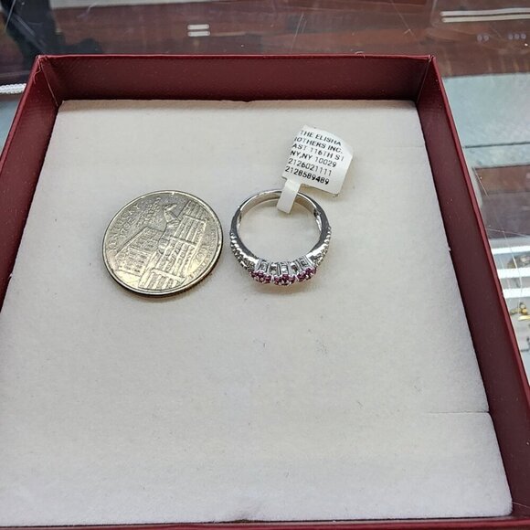 Pink Blossom Beauty – Tri-Florets Sterling Silver 925 Ring - Picture 6 of 9